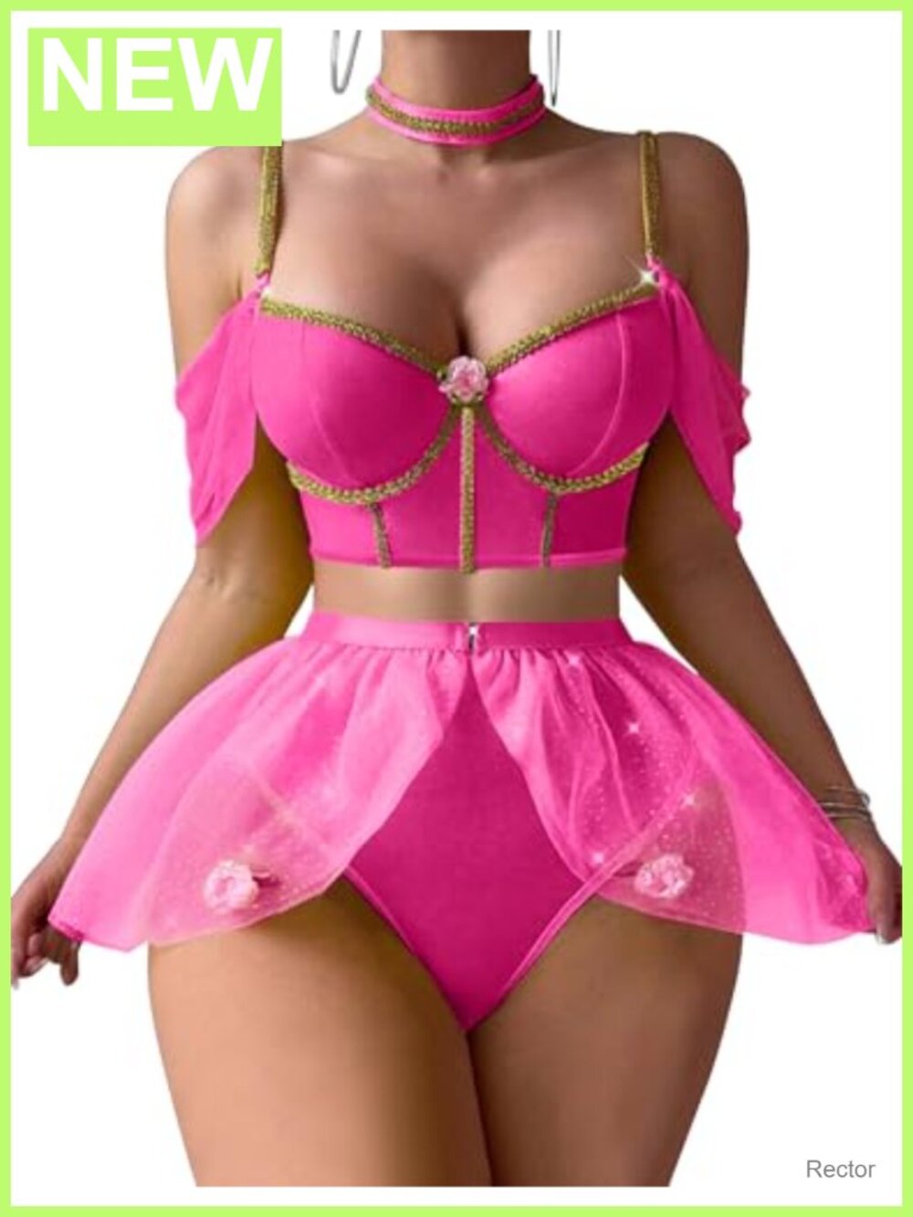 Sexy Princess Costume Lingerie Set Cosplay Roleplay with Bra Panty
